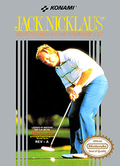 Carátula del juego Jack Nicklaus' Greatest 18 Holes of Major Championship Golf (NES)