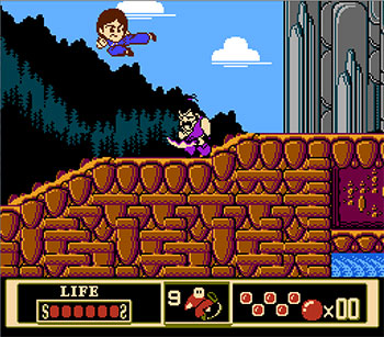 Pantallazo del juego online Jackie Chan (NES)