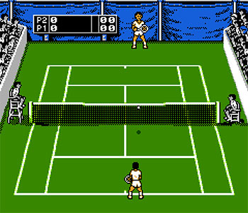 Pantallazo del juego online Jimmy Connors Tennis (NES)