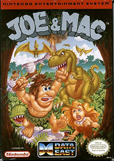 Carátula del juego Joe & Mac (NES)