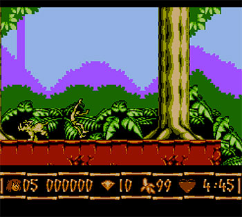 Pantallazo del juego online Disney's The Jungle Book (NES)