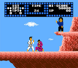 Pantallazo del juego online Karate Champ (NES)