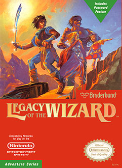 Carátula del juego Legacy of the Wizard (NES)