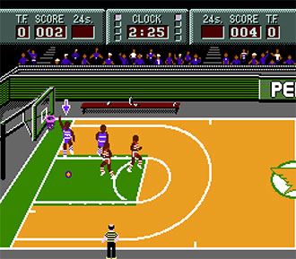 Pantallazo del juego online Magic Johnson's Fast Break (NES)