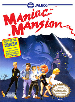 Carátula del juego Maniac Mansion (NES)