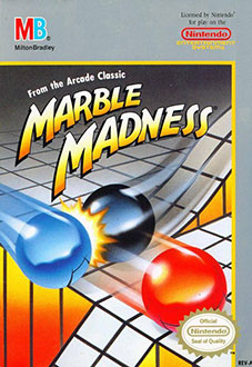 Carátula del juego Marble Madness  (NES)