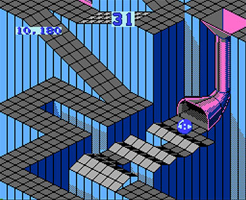 Pantallazo del juego online Marble Madness  (NES)