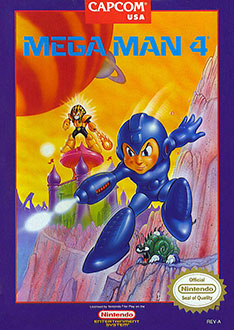 Carátula del juego Mega Man 4 (NES)