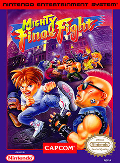 Carátula del juego Mighty Final Fight (NES)