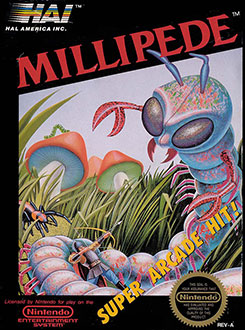 Carátula del juego Millipede (NES)