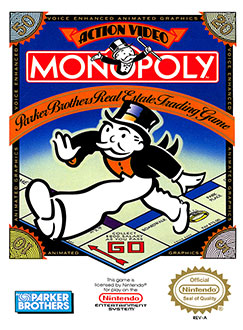 Carátula del juego Monopoly (NES)