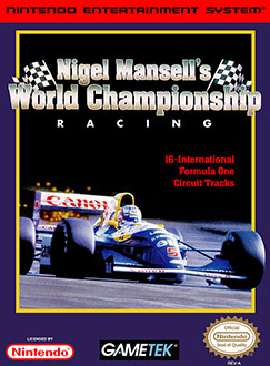 Carátula del juego Nigel Mansell's World Championship Racing (NES)