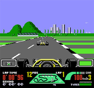 Pantallazo del juego online Nigel Mansell's World Championship Racing (NES)