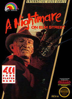 Carátula del juego A Nightmare on Elm Street (NES)