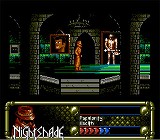 Pantallazo del juego online Nightshade (NES)
