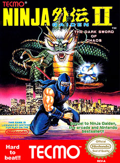 Carátula del juego Ninja Gaiden II The Dark Sword of Chaos (NES)