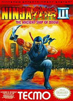Carátula del juego Ninja Gaiden III The Ancient Ship of Doom (NES)