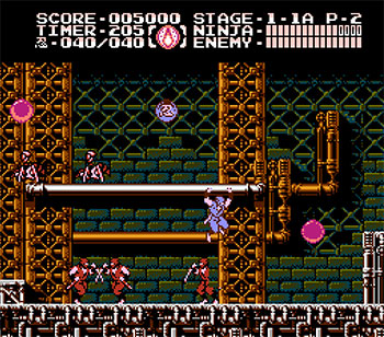 Pantallazo del juego online Ninja Gaiden III The Ancient Ship of Doom (NES)