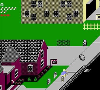 Pantallazo del juego online Paperboy (NES)