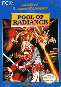 Carátula del juego Advanced Dungeons & Dragons Pool of Radiance (NES)