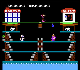 Pantallazo del juego online Popeye (NES)