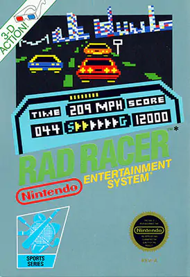 Portada de la descarga de Rad Racer