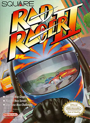 Portada de la descarga de Rad Racer II