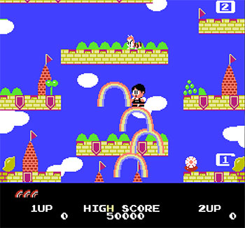 Pantallazo del juego online Rainbow Islands (NES)
