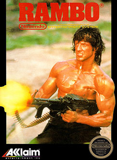 Carátula del juego Rambo (NES)