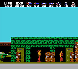 Pantallazo del juego online Rambo (NES)