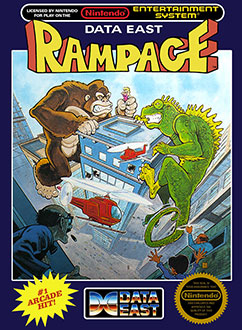 Carátula del juego Rampage (NES)