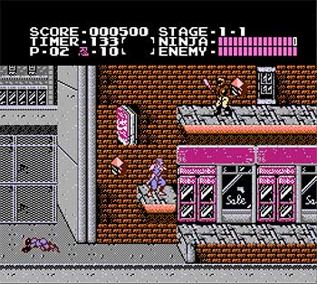 Pantallazo del juego online Shadow Warriors (NES)