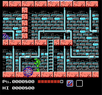 Pantallazo del juego online Teenage Mutant Ninja Turtles (NES)