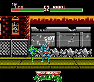 Pantallazo del juego online Teenage Mutant Ninja Turtles Tournament Fighters (NES)