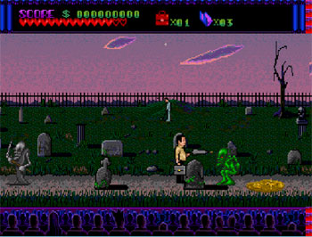 Pantallazo del juego online The Addams Family (PC ENGINE-CD)