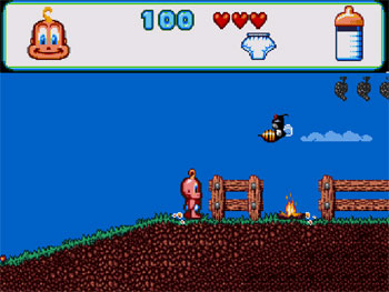 Pantallazo del juego online Baby Jo The Super Hero (PC ENGINE CD)