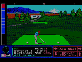 Pantallazo del juego online Jack Nicklaus' Turbo Golf (PC ENGINE CD)