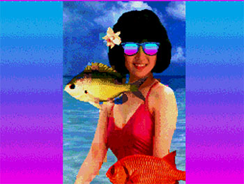 Pantallazo del juego online The Local Girls of Hawaii (PC ENGINE CD)