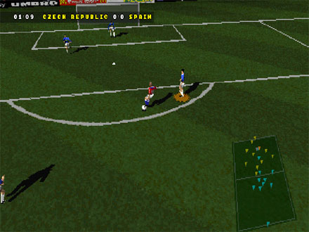 Pantallazo del juego online Actua Soccer 2 (PSX)