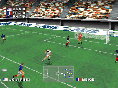 Pantallazo del juego online Alexi Lalas International Soccer (PSX)