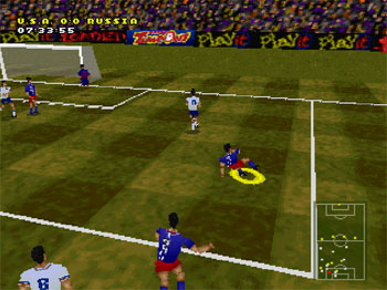 Pantallazo del juego online Actua Soccer (PSX)