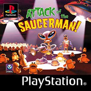 Juego online Attack of the Saucerman (PSX) Juego online Attack of the Saucerman (PSX)