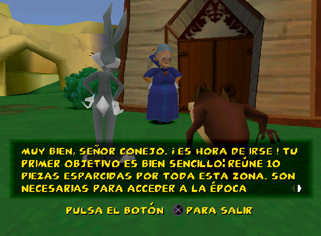 Pantallazo del juego online Bugs Bunny & Taz La Espiral del Tiempo (PSX)