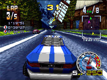 Pantallazo del juego online Burning Road (PSX)