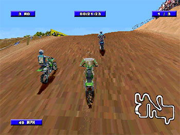 Pantallazo del juego online Championship Motocross 2001 Featuring Ricky Carmichael (PSX)