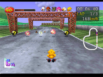 Pantallazo del juego online Chocobo Racing (PSX)