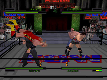 Pantallazo del juego online ECW Anarchy Rulz (PSX)