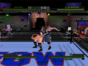 Pantallazo del juego online ECW Hardcore Revolution (PSX)