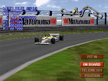 Pantallazo del juego online Doumu no Yabou F1 GP Nippon no Chousen (PSX)