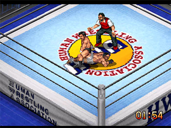 Pantallazo del juego online Fire Pro Wrestling G (PSX)